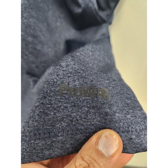 Spyder Active Mens Top Size XXL Navy Blue ProW B 1/4 Zip Long Sleeve Pullover - Picture 9 of 9